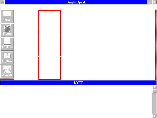 DSW skjermdump (alternativ kommunikasjon)